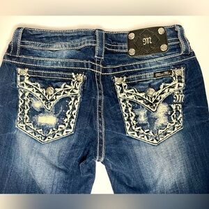 Miss Me Y2K Denim Jeans size 28 | Heavily Embellished | signature skinny fit